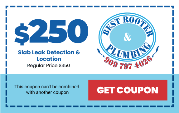 Slab Leak Coupon | Best Rooter & Plumbing in Yucaipa, CA