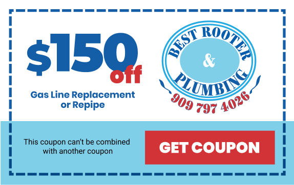 Gas Line Coupon | Best Rooter & Plumbing in Yucaipa, CA